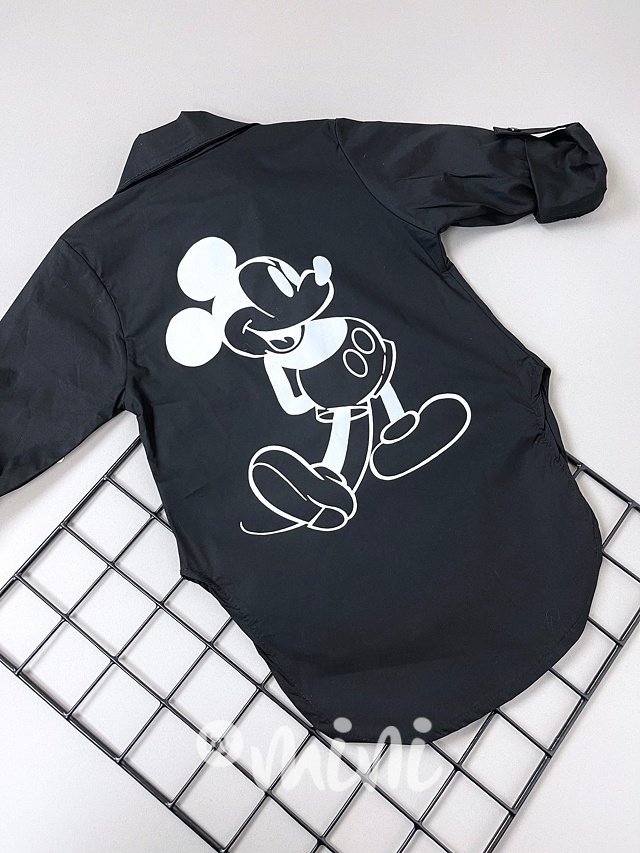 Mickey dlouhá černá košile