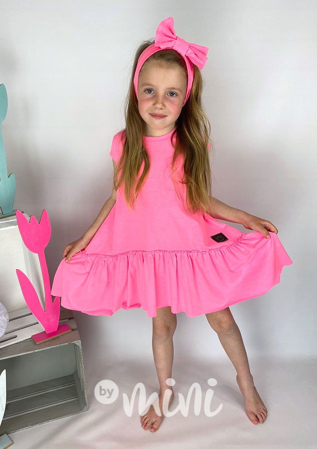 Neon pink oversize šaty *TOP*