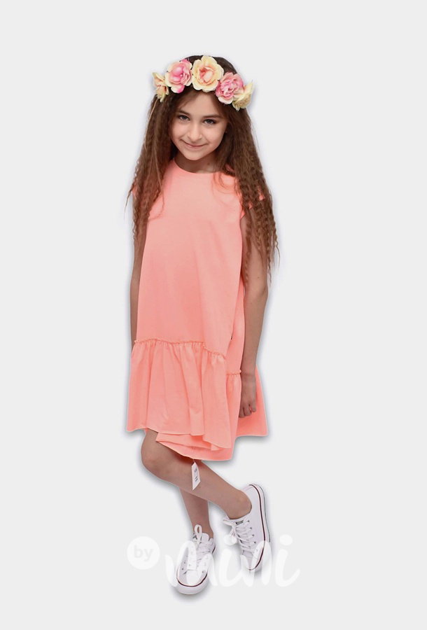 Neon oranž oversize šaty *TOP*