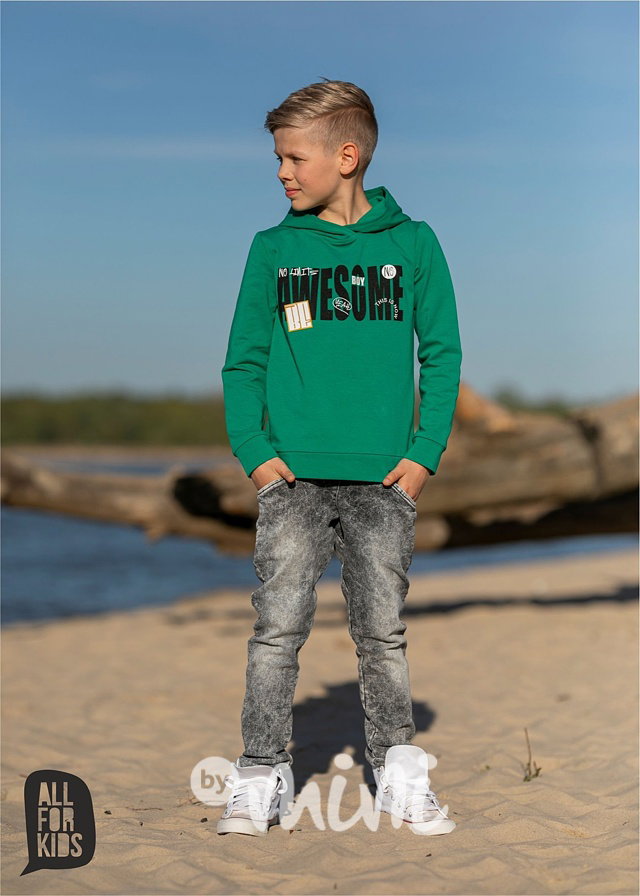 Jeans jogger kalhoty ice black