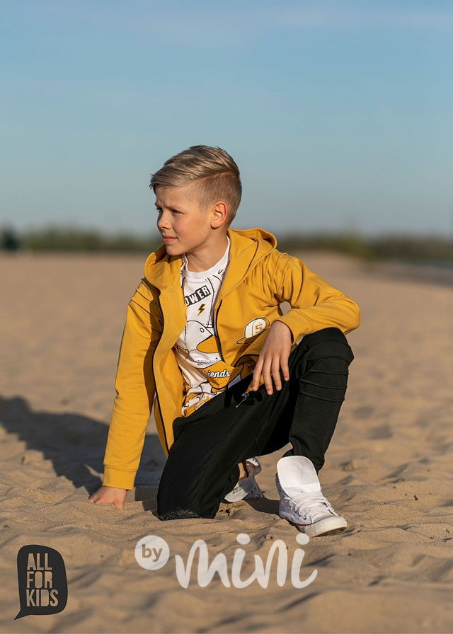 Active boy mikina mustard