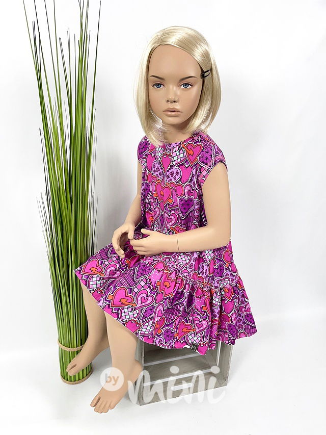 Srdíčkové oversize šaty *TOP*