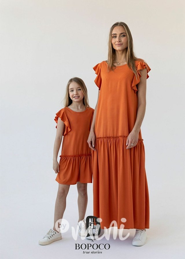 Summer holiday šaty orange