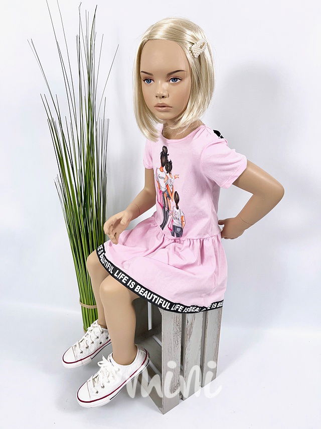 Like MAMA šaty růžové