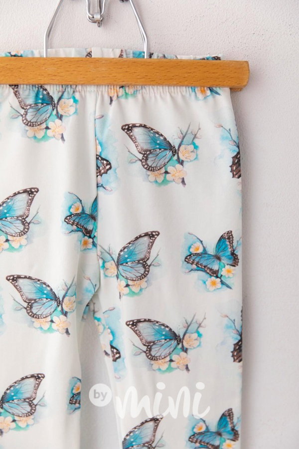 Tyrkys butterfly soft cotton legíny *Lily Grey*