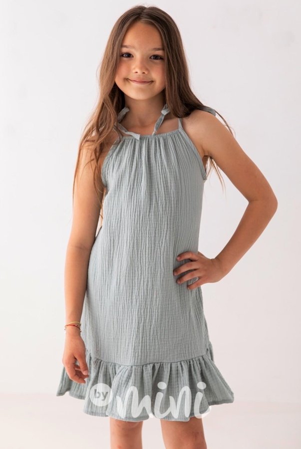 Mušelínové letní šaty grey Lily Grey