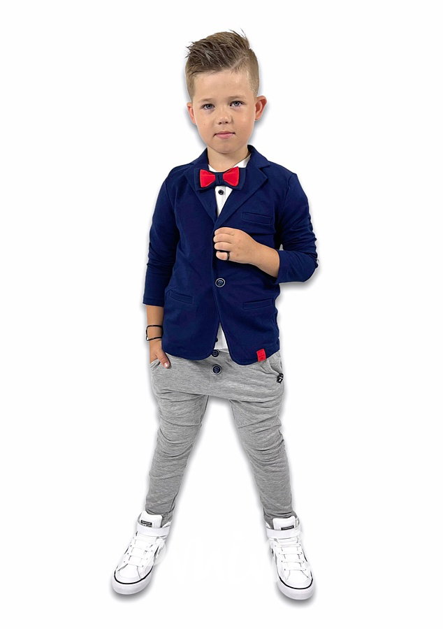 Elegant šedé kalhoty s knoflíky