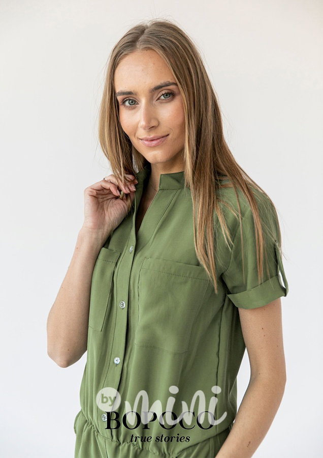 Khaki summer overal