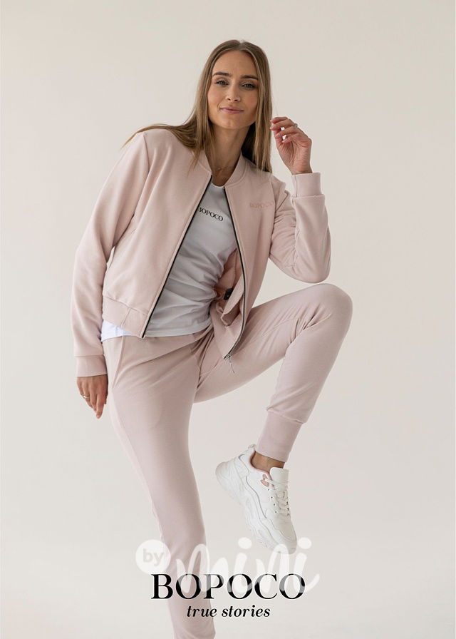 Růžová loungewear mikina