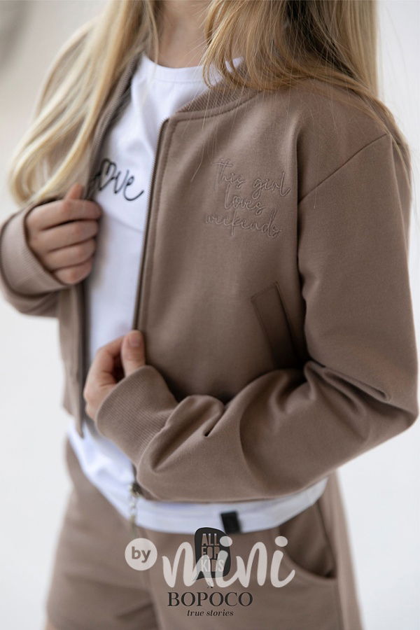 Chocolate loungewear mikina