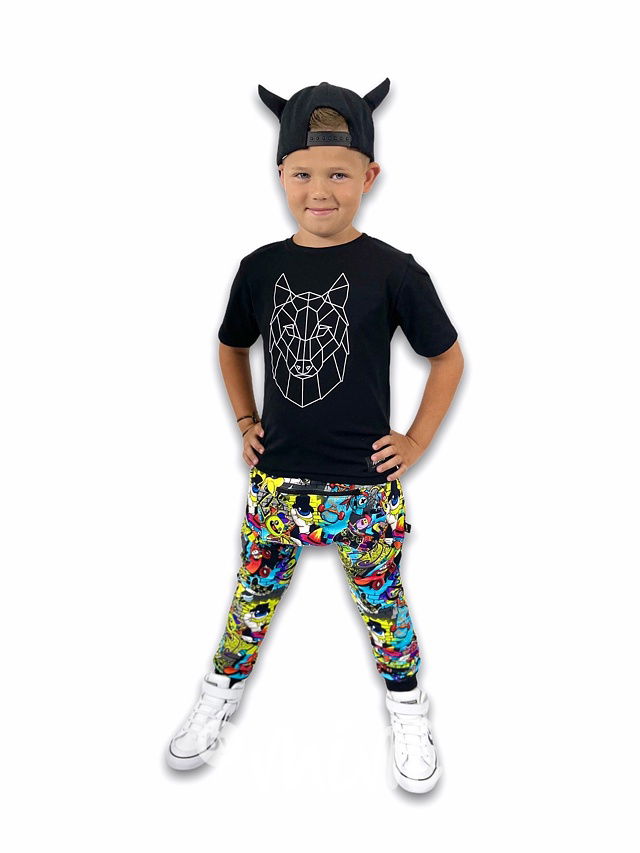 Baggy chlapecké CREW s kapsičkou a zipem