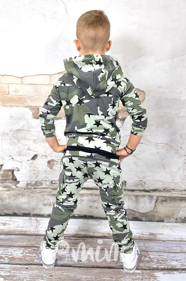 ARMY stars baggy kapsáče zip