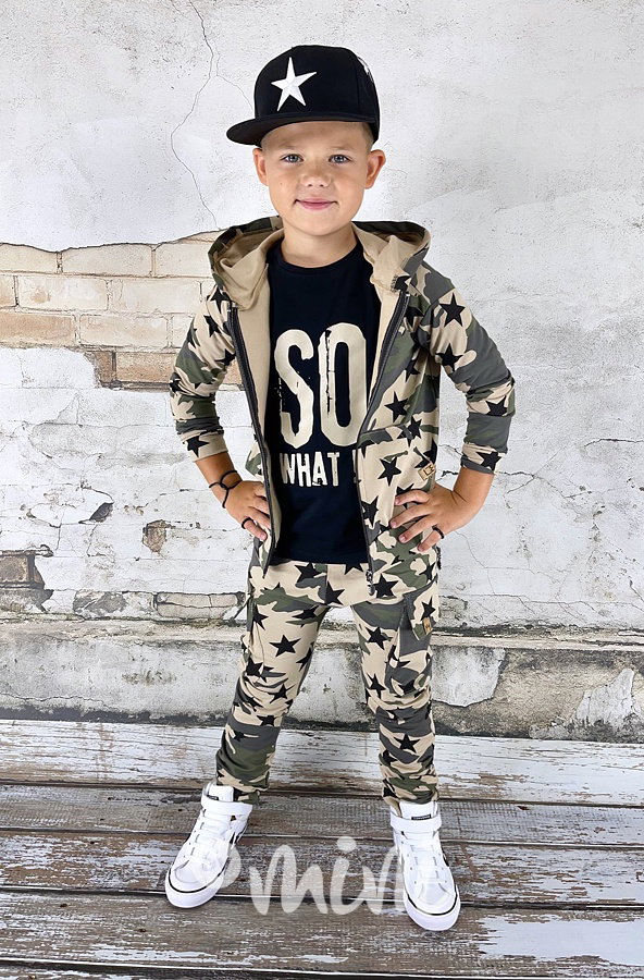 ARMY stars baggy kapsáče zip nude