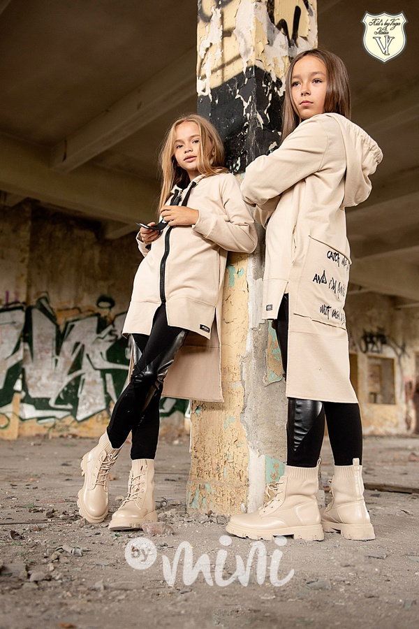Černé DUO legíny eco leather/cotton