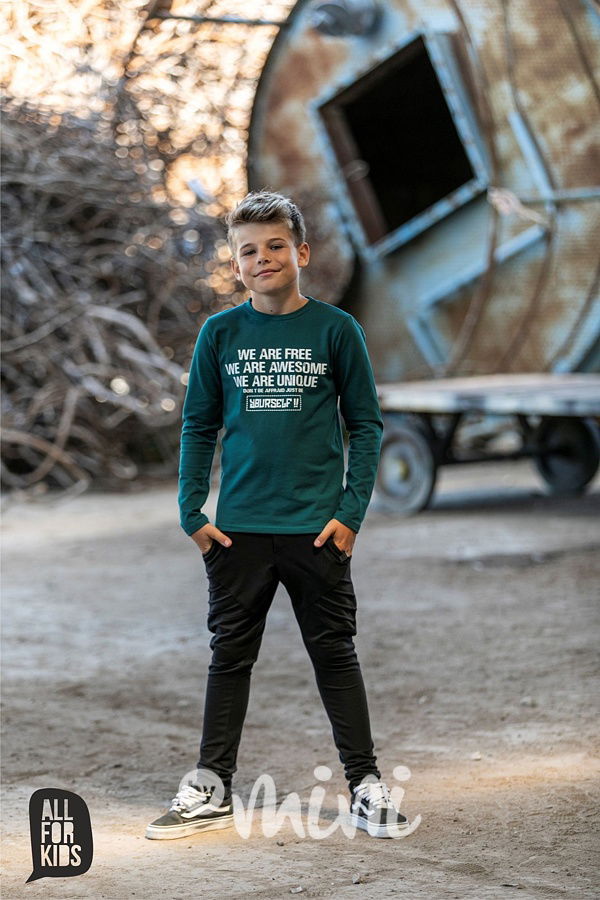 AWESOME longsleeve triko smaragd