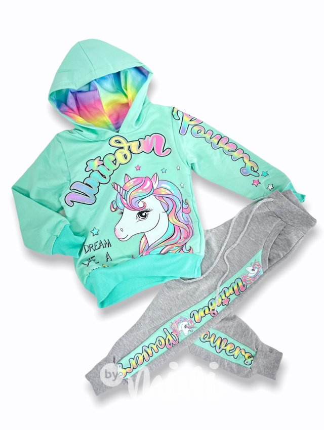 UNICORN mint tepláková souprava