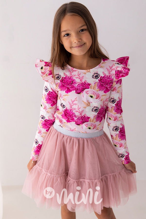 Pudder & Silver maxi tutu sukně Lily Grey