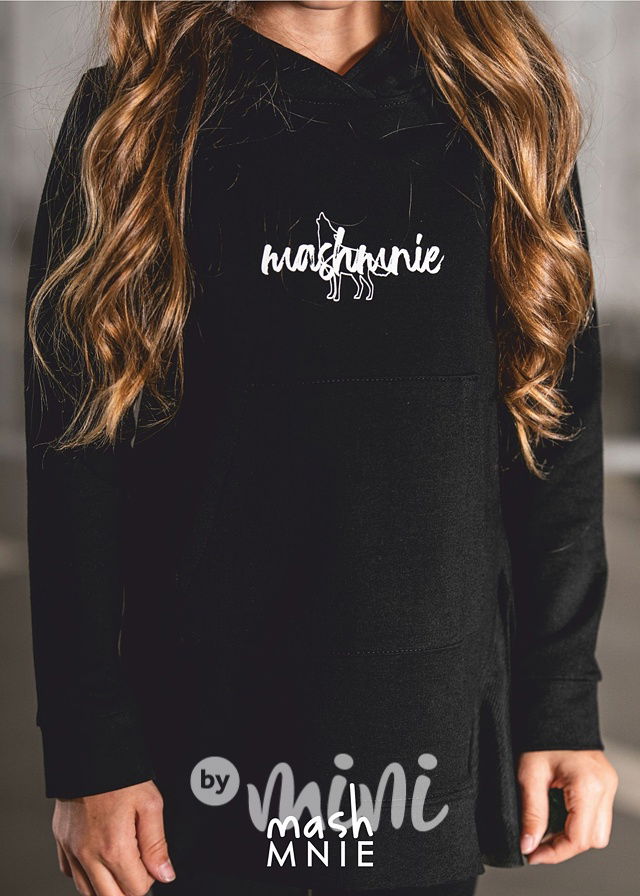 Hoodie s tylem black *MashMnie*