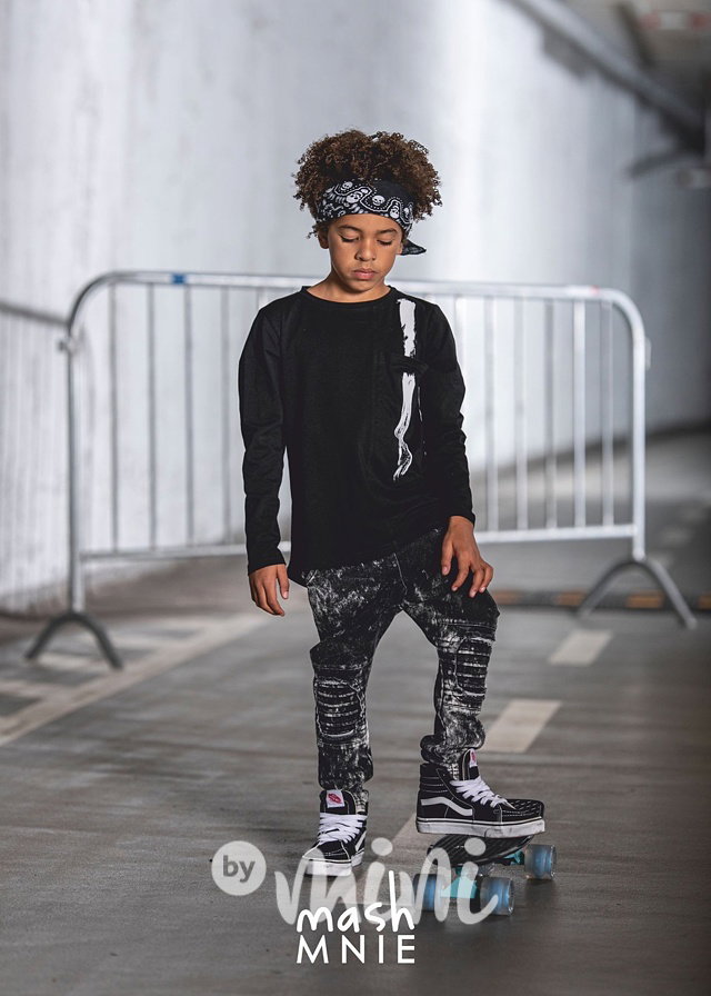 BRUSH longsleeve triko černé *MashMnie*