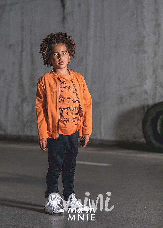 WOLF bomber mikina orange *MashMnie*
