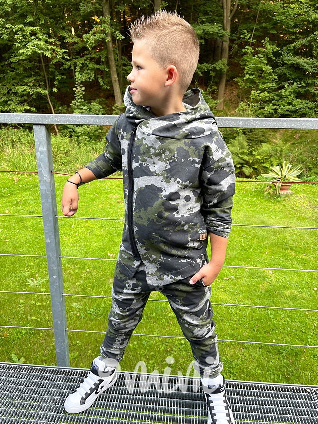 Tepláky wood army - BASIC