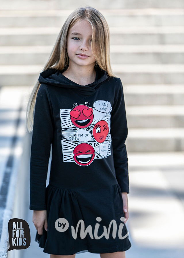 SMILEY šaty černé