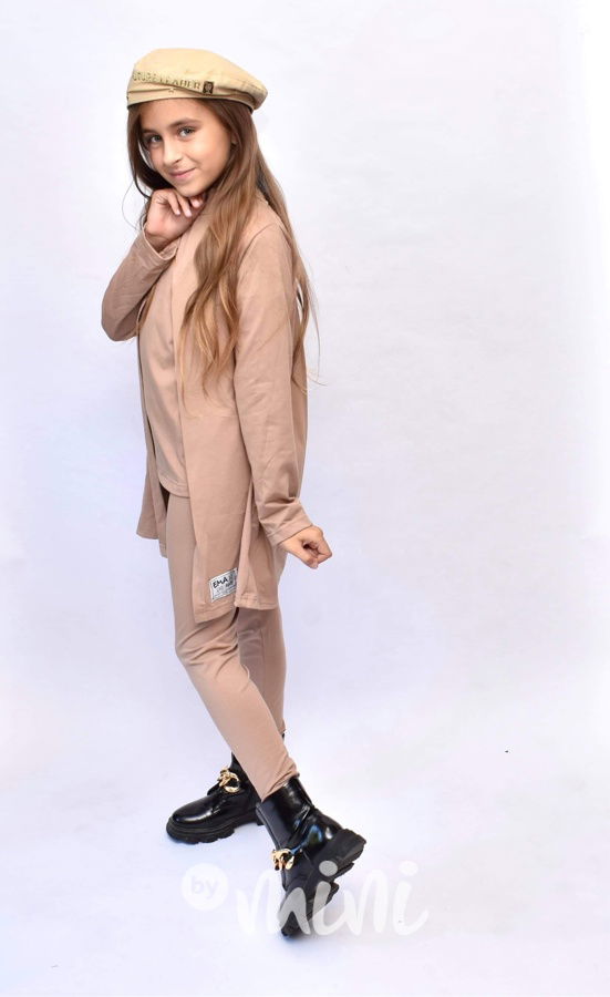 HIT 3-dílný bavlněný komplet beige