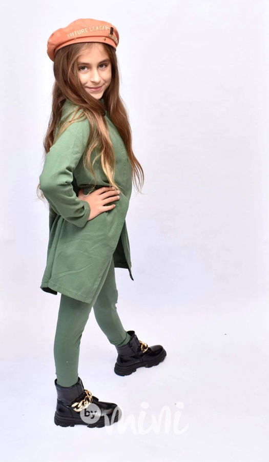 HIT 3-dílný bavlněný komplet khaki