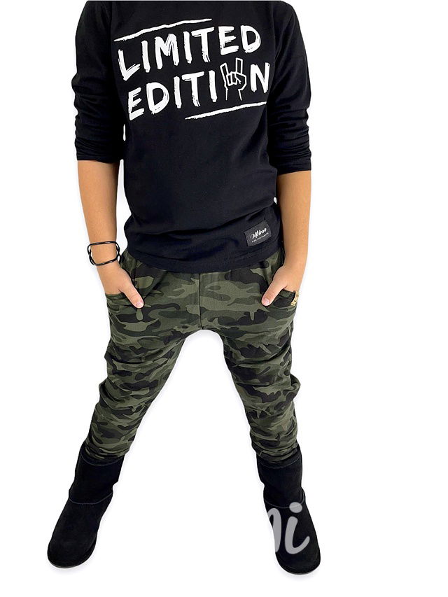 SUPER termo green army tepláky - BASIC