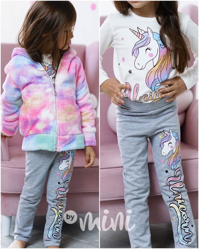 Teploučký UNICORN rainbow set