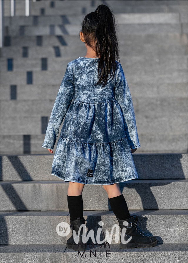Ice blue jeans šaty *MashMnie*