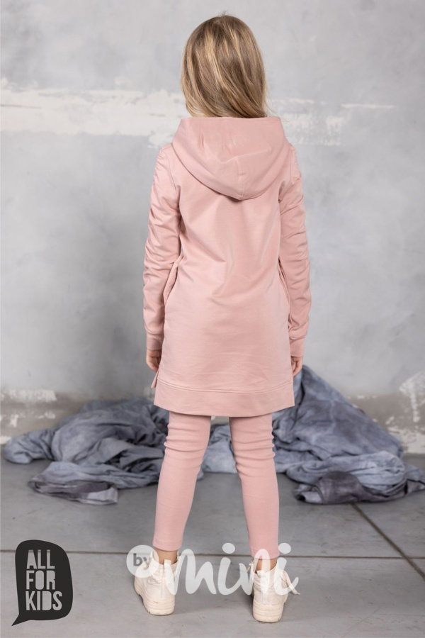 GIRLS mikinová tunika pink