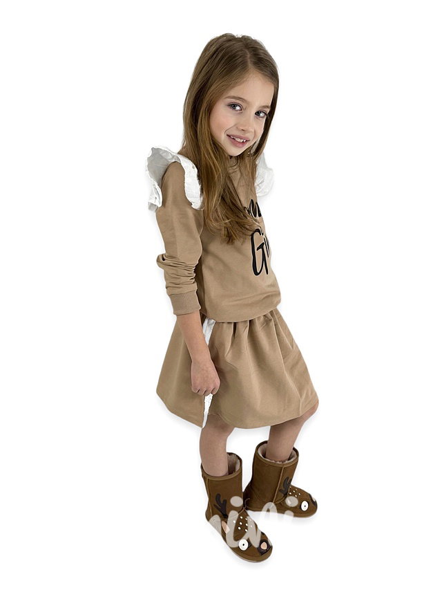 MOMS GIRL set cappuccino