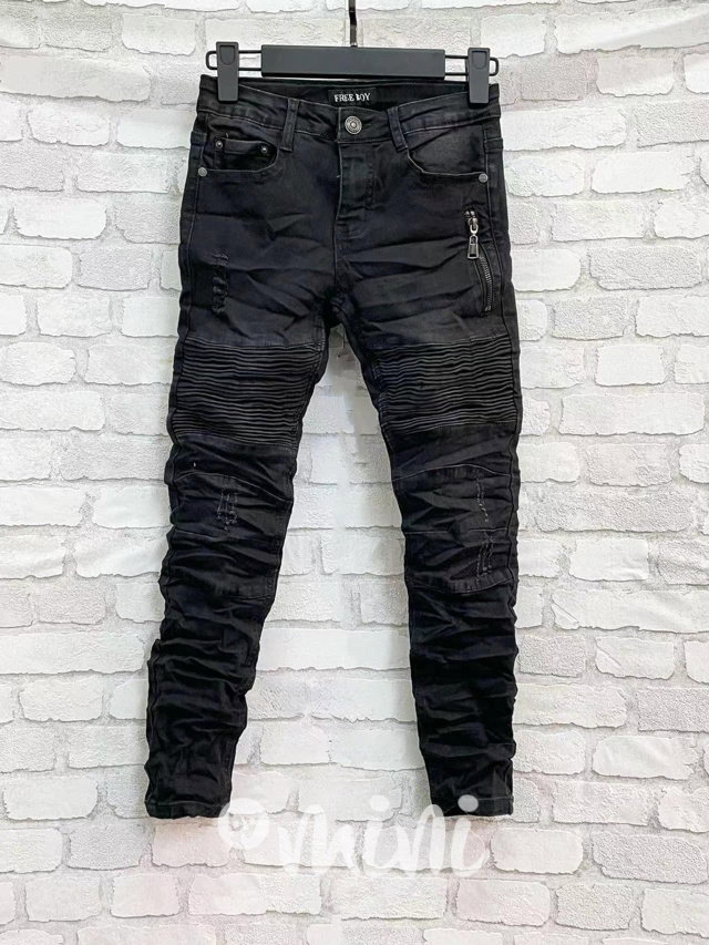 Biker jeans black