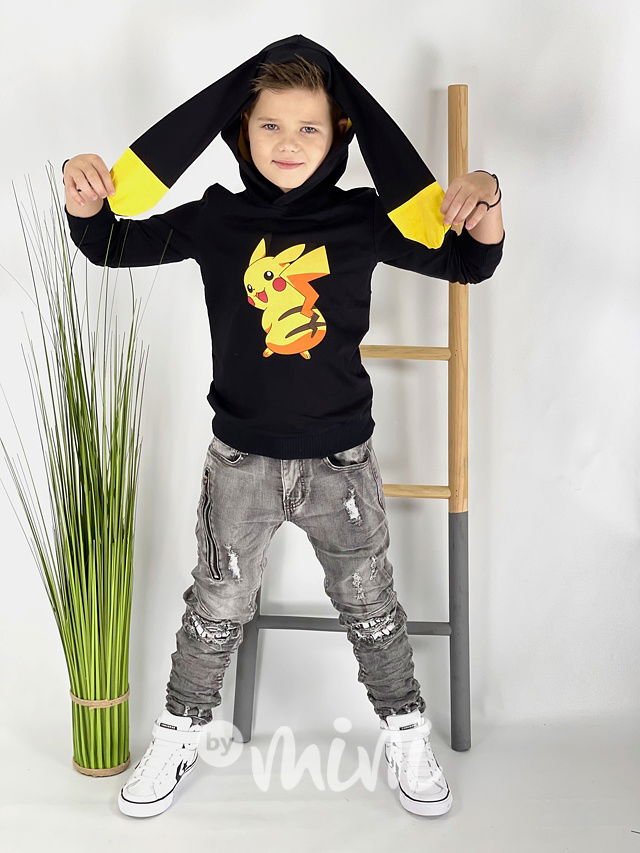 Ripped jeans s potiskem