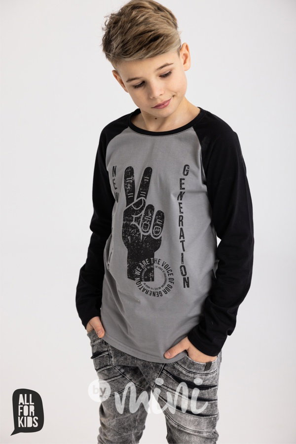 New generation longsleeve triko black/grey