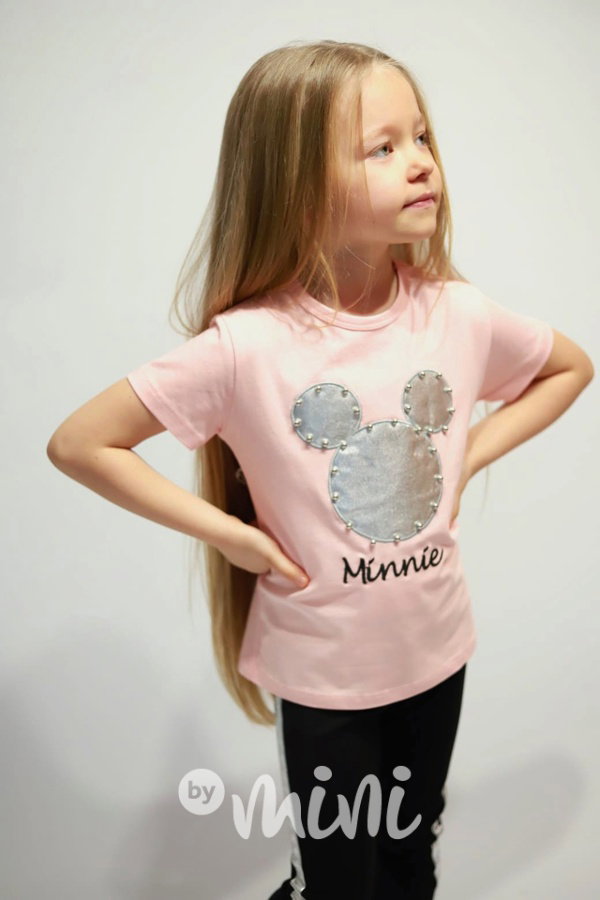 3-dílný Minnie set perličky pink