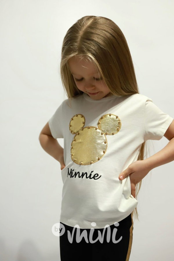 3-dílný Minnie set perličky cream gold