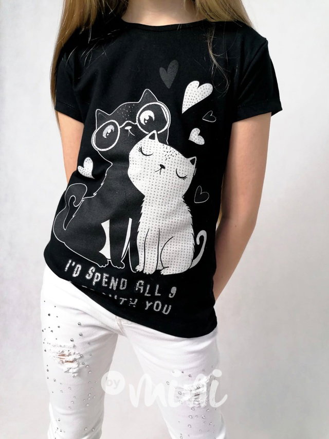 Triko cats black/silver