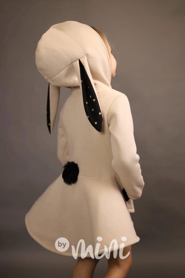 Bunny mikča warm beige s puntíky