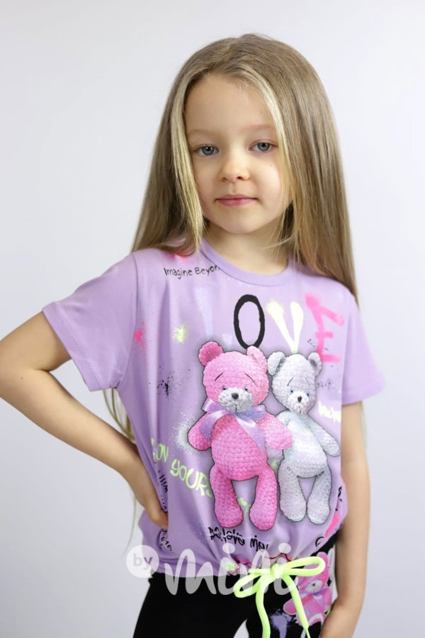 Teddies set lila