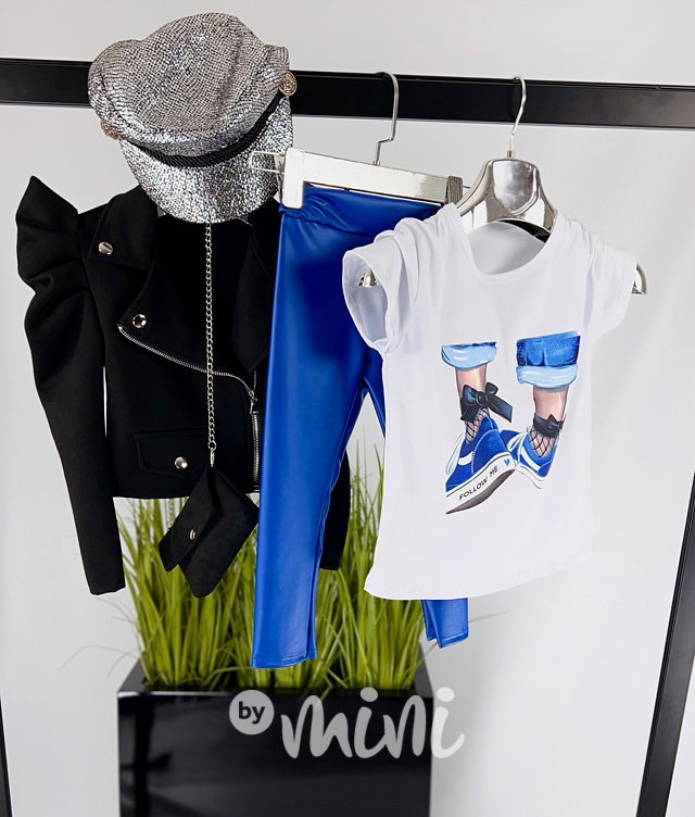 Follow me t-shirt blue