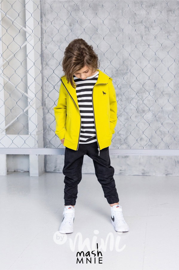 MASH MNIE pruhované triko lemon print