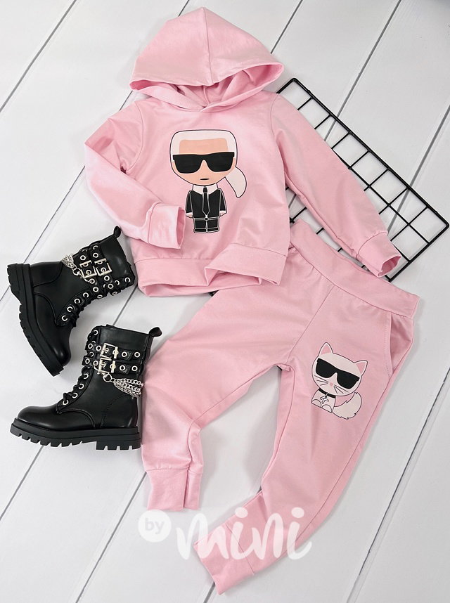 Tepláková souprava Karlík pink