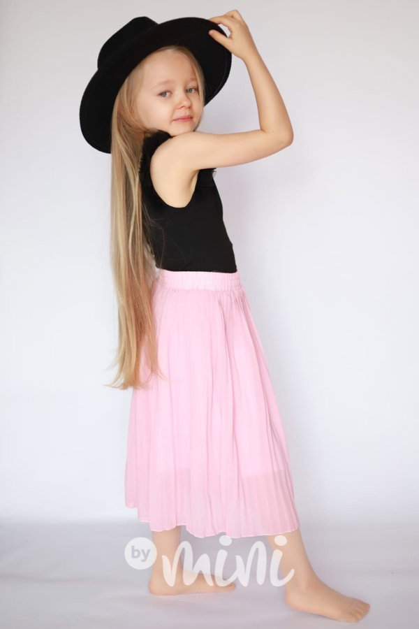 Plisovaná MIDI sukně pink