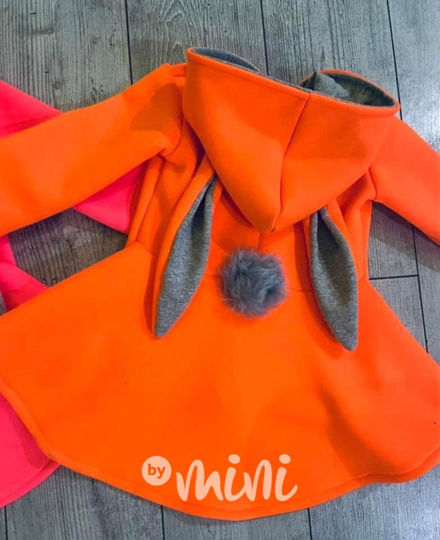 Bunny mikča warm neon oranžová