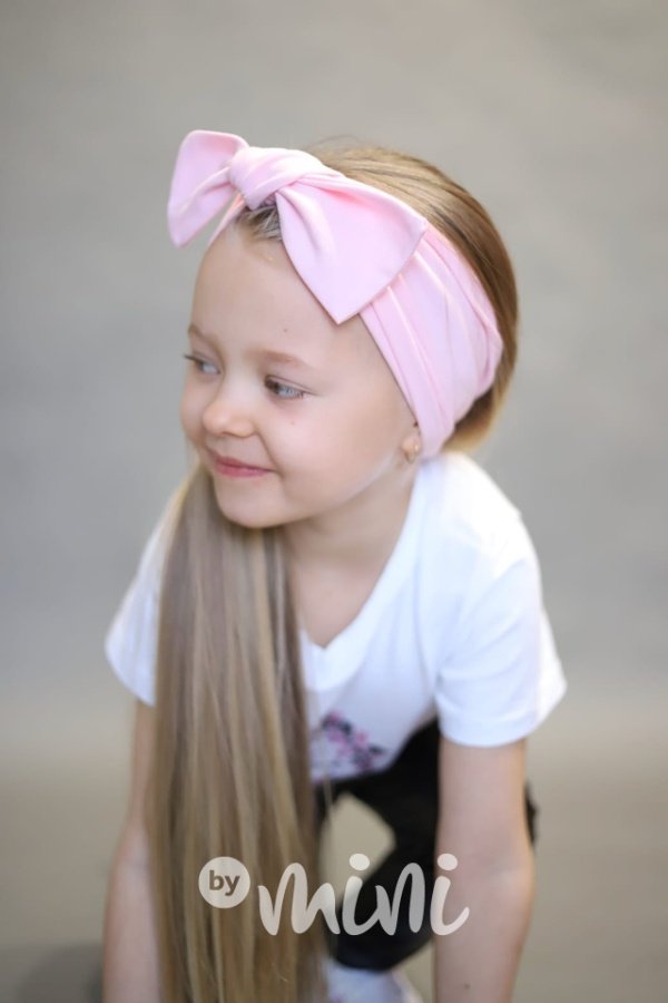 Barbie pink maxi stretch čelenka s mašličkou