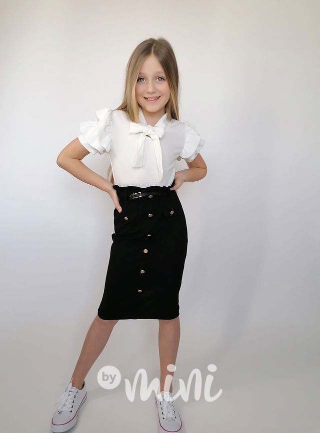 Elegant šaty s páskem