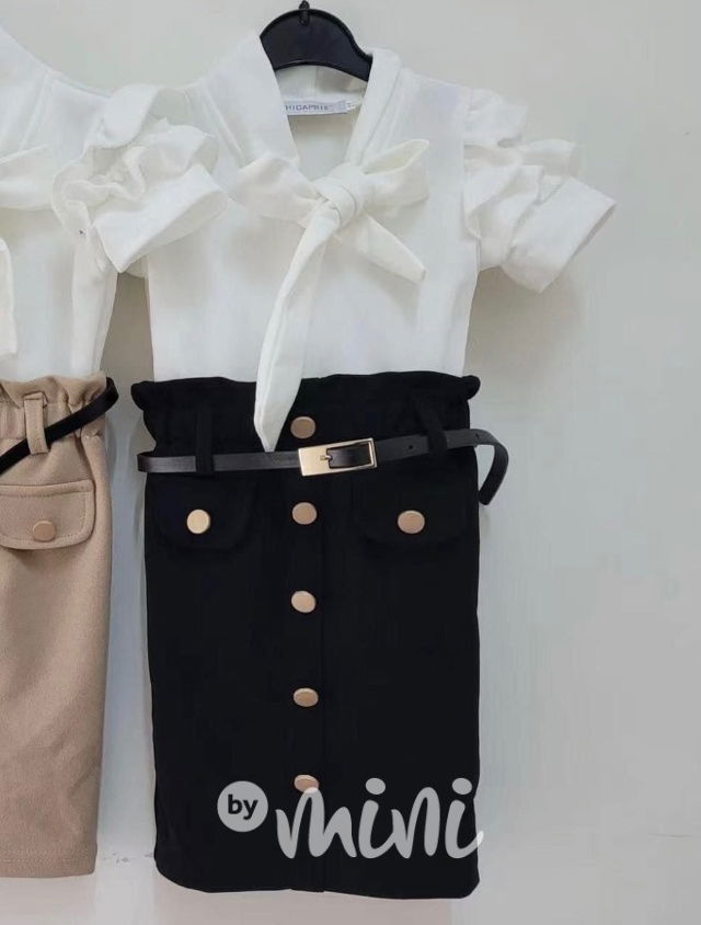 Elegant šaty s páskem