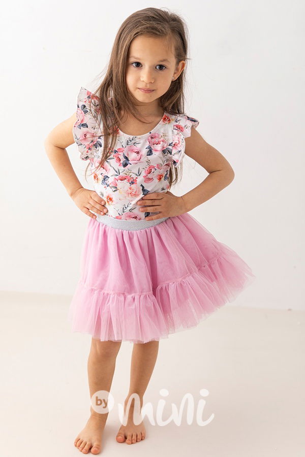 Candy pink maxi tutu sukně Lily Grey